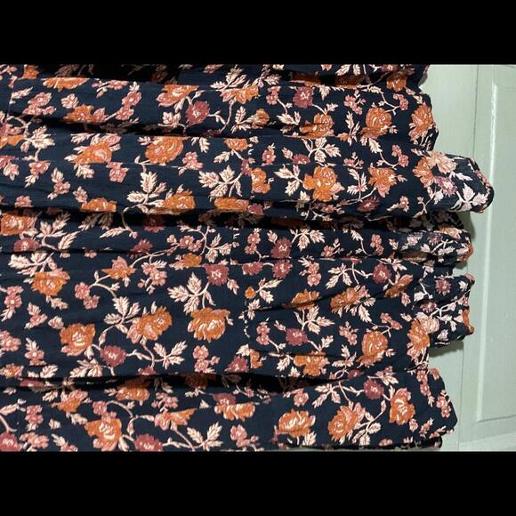 West of Melrose Boho Flowy Blouse  Tiered with buttons Large - Picture 5 of 11